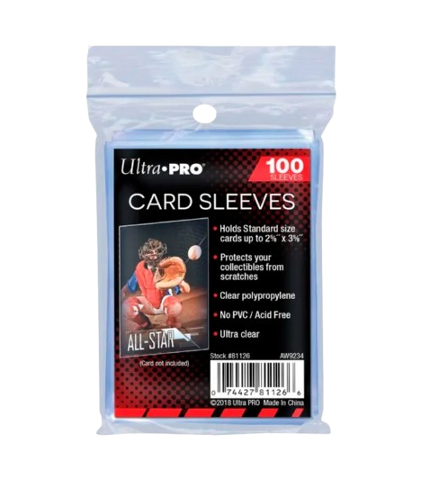 Ultra Pro Standard Regular Card Sleeves (100 sleeves).